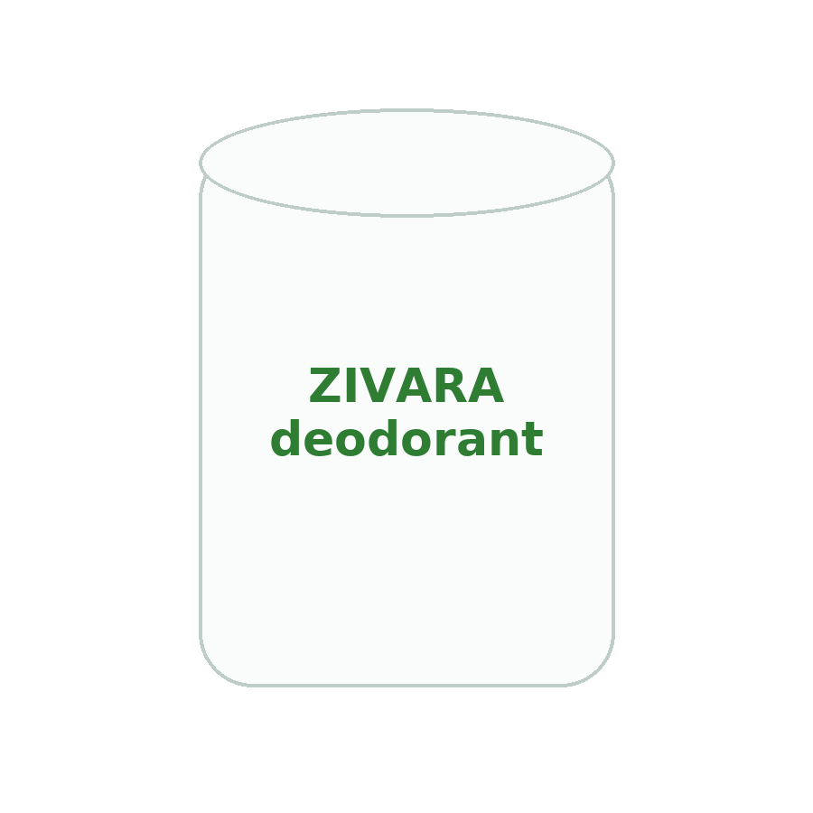 ZIVARA Natural Deodorant Stone